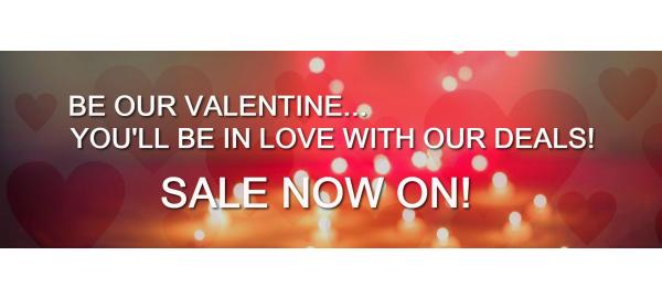Be our Valentine! It’s our lovely Valentine’s Sale!