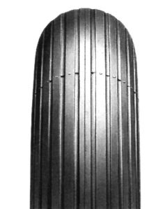 Impac - Pneumatic Black Tyre (Pattern Rib IS300) - Size: 6 x 1¼