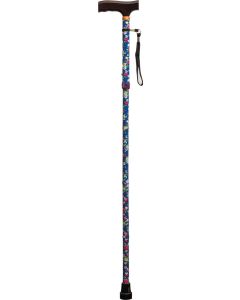 Patterned Folding Walking Cane