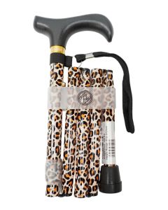 Derby Handled Folding Walking Stick