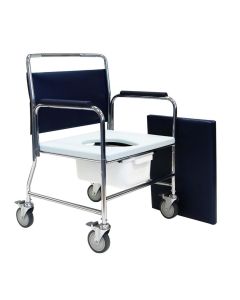 Heavy Duty Mobile Commode Chair