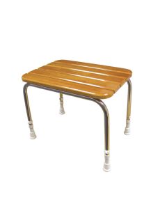 Wooden Slatted Shower Stool