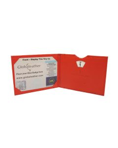 Luxury Leather Blue Badge Wallet