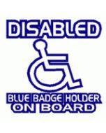 Disabled Blue Badge Holder On Board - Car Sticker 25 1 from Mobility Smart