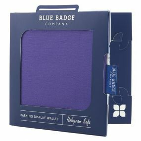 Cloth Blue Badge Wallet - Purple Drill