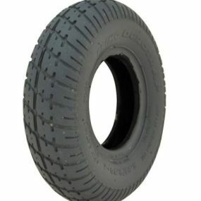 Primo - Pneumatic Black Tyres (Pattern Block C9210 Round Type) - 280/250 x 4