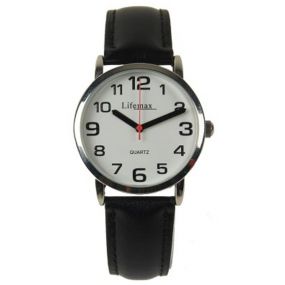 Clear Time Watch - Mens Leather Strap