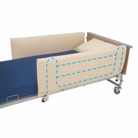 Conventional Cot Side Bumpers Closed Ends (Pair) Cream PVC - 134 x 48cm
