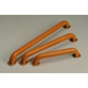 Wooden Grab Rail With Metal Brackets - 45cm