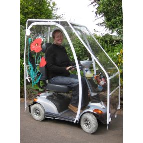 Deluxe Mobility Scooter Canopy - Completely Clear