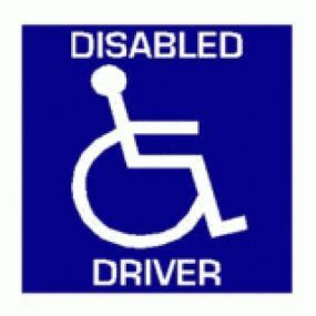 Square Disabled Driver - Car Sticker 19