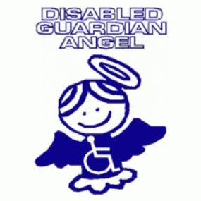 Disabled Guardian Angel - Car Sticker 32