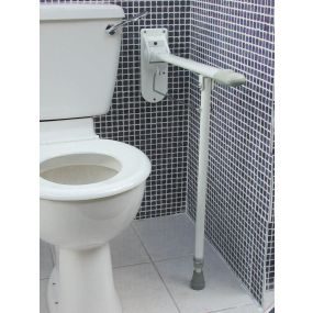 Toilet Support Rail With Leg