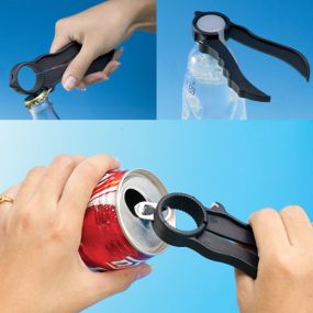 Stainless Steel Can Opener with Smooth Edge and Soft Handle for Seniors with Arthritis UNIH 2 Pieces Manual Can Opener 