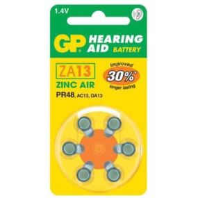 GP Hearing Aid Batteries - Type ZA13