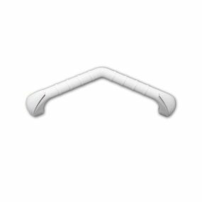 Angled Prima Grab Bar - White (40cm)