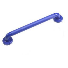 Deluxe Plastic Fluted Grab Rail (Blue) - 45cm (18