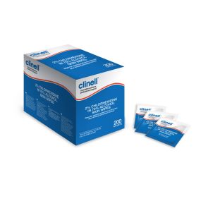 Clinell Chlorhexidine Skin Wipes - Box of 200