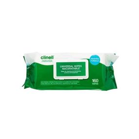Clinell Universal Maceratable Wipes - Pack of 160