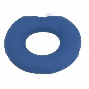 Thorpe Mill Round cut-out  Fibre Filled Cotton Cover Commode Cushion - Blue  (16x4
