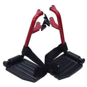 Escape Lite Wheelchair - Transit - Red - Replacement Footrests