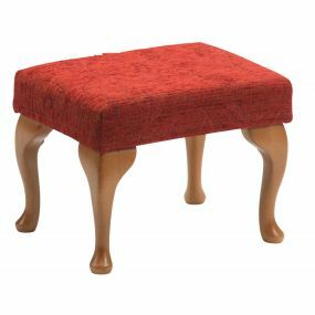 The Queen Anne High Seat Chair - Foot Rest (Crimson)