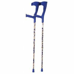 Forearm Crutches - Blue Multi Pattern