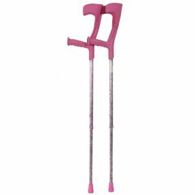 Forearm Crutches - Pink Multi Pattern