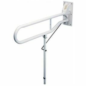  Toilet Support Arm With Leg (Hinged) - 77cm