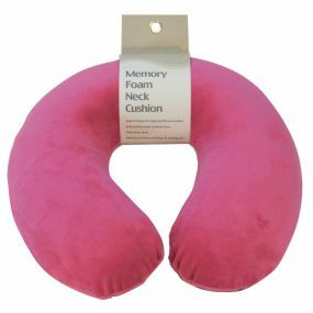 Memory Foam Neck Cushion - Hot Pink