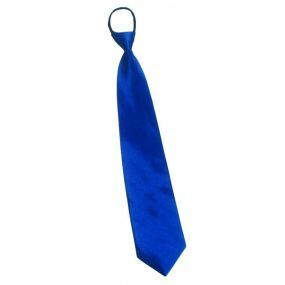 Silk Zipper Tie - Blue