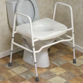 Mowbray Extra Wide Toilet Frame And Seat - Free Standing