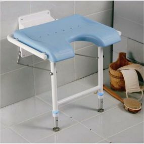 Wall Mounted Shower Seat - Plastic Seat