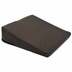 Harley 11° Coccyx cut-out Velour Cover Wedge Cushion - Black (14x14x4