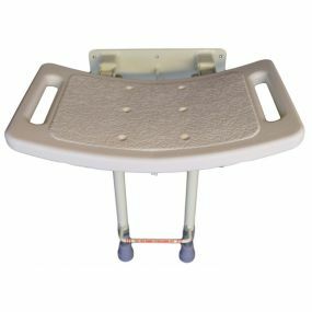 Wall Mounted Shower Seat With Legs - Steel