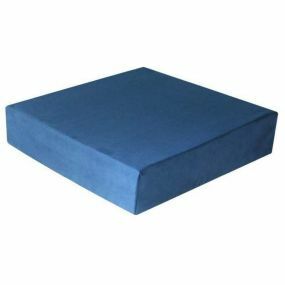 Harley Proform Ringo cut-out Convoluted Suedette Cover Cushion - Blue (17x17x3