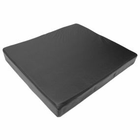 Mobility Smart   Vinyl Cover Wheelchair Cushion - Black (18x17x3