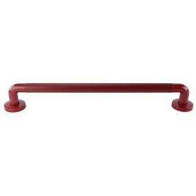 Deluxe Plastic Fluted Grab Rail (Red) - 61cm (24
