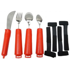 Bendable Cutlery Set - 8 Piece - Red