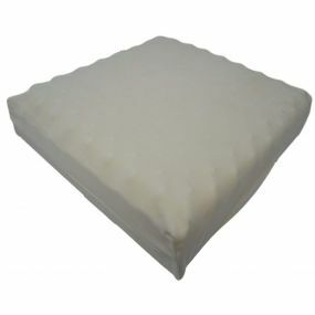 Putnams Sero Pressure Velour Cover Deluxe Cushion - White (17x16x4