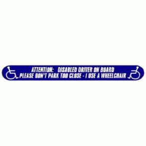 Attention:Disabled Driver On Board Please Dont Park Too Close I Use A Wheelchair 07