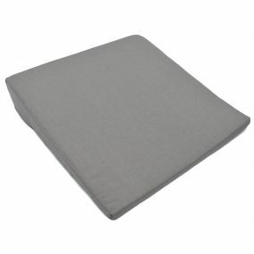 Sissel Cotton Cover Wedge Cushion - Grey (14x14x2.5