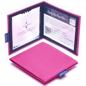 Baby Pink Leensy Disabled Blue Badge Holder Hologram Safe Parking Permit Display Cover Wallet 