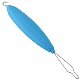 Button Hook Zip Puller - Blue