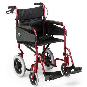 Escape Lite Lightweight Wheelchair - Red - Wide