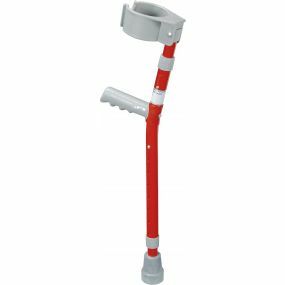 Pediatric Aluminum Forearm Crutches - Red