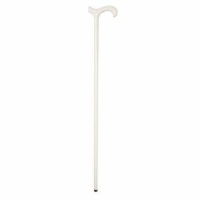 Wooden Walking Stick Derby Handle - White Stained Beech (36