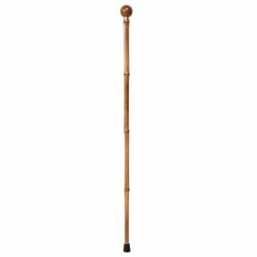 Wooden Walking Stick Ball Handle - Bamboo (36