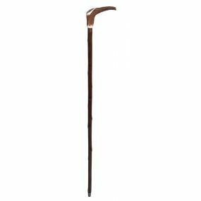 Wooden Walking Stick Staghorn Handle - Natural (36