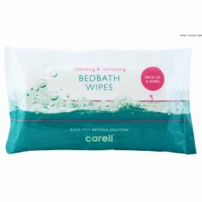 Carell Bed Bath Wipes - Pack of 8